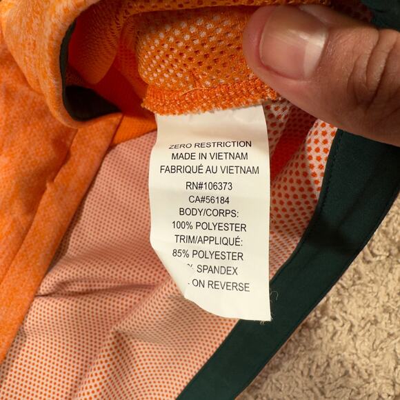 Zero Restriction Tyson Hoodie Men's Medium Orange Performance Golf Outdoor - Picture 8 of 10